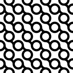 Vector seamless geometric pattern. Simple graphic design - abstract endless monochrome background.