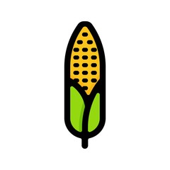 cartoon corn vector image