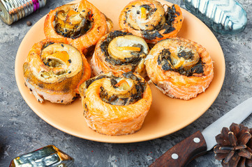 Christmas baked fish