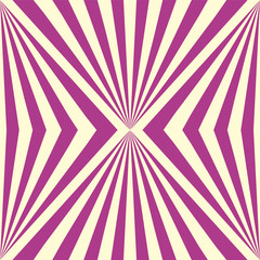 Stylish seamless geometric pink striped pattern. Decorative abstract illusion background. Creative linear texture
