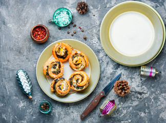 Christmas baked fish