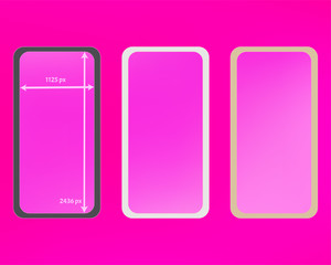 Mesh, pink colored phone backgrounds kit.