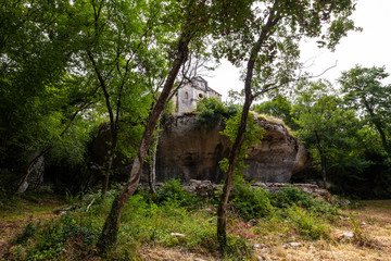 Church of St. Peter on the peak  in Bale - Valle Istria, Croatia