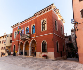 The city hall palace of Bale - Valle, Istria. Croatia
