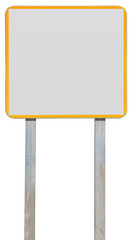 blank billboard on white background