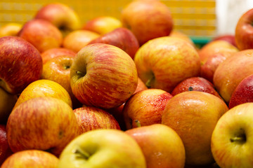 Red and yellow apples