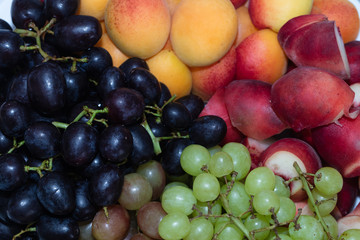 Assortment of juicy fruits background