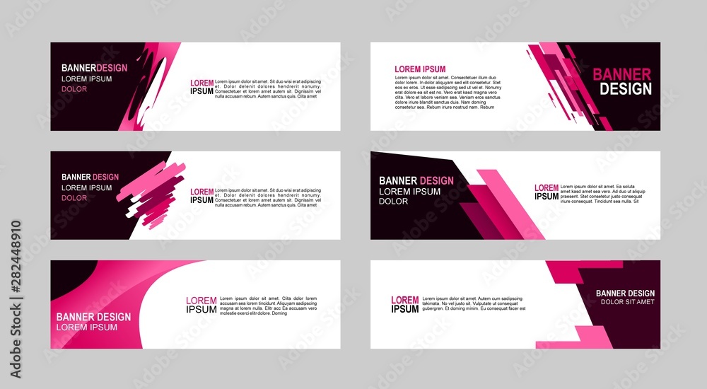 Wall mural red vector abstract design banner web template.