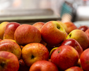 Red and yellow apples