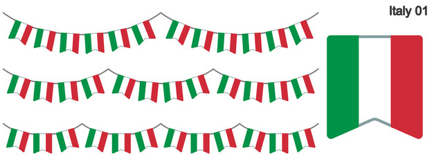 アンゴラの国旗のガーラーンド ベクターデータ Bunting Garland Wall Mural Ochikosan