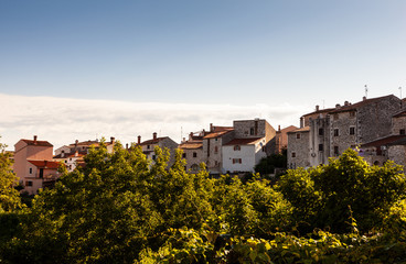 Fototapeta na wymiar View of Valle - Bale in Istria. Croatia