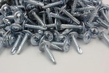 screws isolated on white background