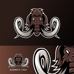 myth mammoth elephant mascot sport esport logo template © Esport Addicts