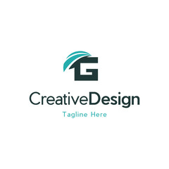Capital letter G. G logo. Abstract letter G logotype. Creative minimalism logotype. Universal modern geometric linear logo idea.	
