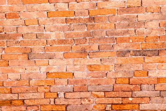 Old brick wall, background, close up