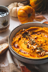 Houmous épicé de Courge Butternut, Plat Végétarien