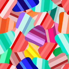 Marmalade colorfull seamlees. Jelly fruit candy pattern. Sweet jelly abstract background. Vector illustration of sweet marmalade