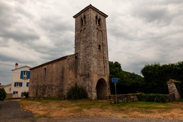 Fototapeta na wymiar Saint Elias church in Bale - Villa, Istria. Croatia