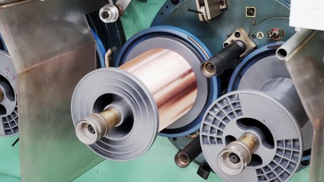 Copper Wire Manufacturing Coating Industry Enameling machine winding process .