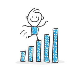 Stickman Blue: Success, growing. (Nr. 9)	