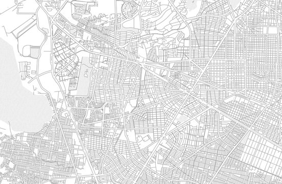 Zapopan, Jalisco, Mexico, bright outlined vector map