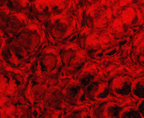 Abstract art background for interior wall prints, decorate printable products and create trendy graphic or web works. Large brush strokes drawing on canvas. Bright colors and unusual form design