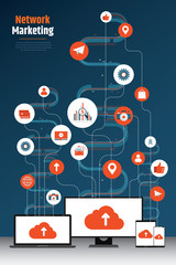 Network marketing concept