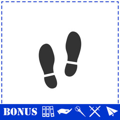 Shoes icon flat