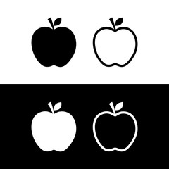 Apple vector icon. apple sign vector for web