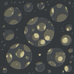 Abstract Generative Art color distributed circles holes background illustration