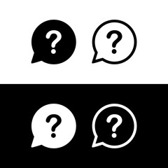 Question mark icon vector. Question mark sign vector