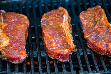 Steak on the bbq