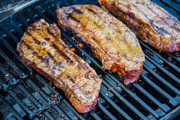 Steak on the bbq
