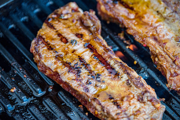 Steak on the bbq