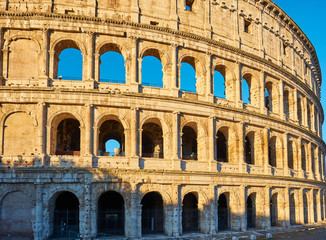 Obraz premium Colosseum at morning in Rome, Italy