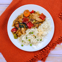 Chinese Style Chicken and Ginger With Rice