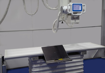 X-Ray room with modern medical equipment in hospital