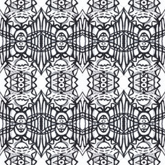 Fototapeta premium Trendy abstract template with seamless pattern