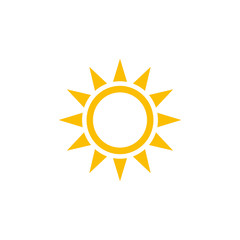 Sun Set icon vector, sunshine icon symbol vector