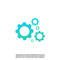 Concept design Gear logo vector. Gear logo template. Vector Illustration
