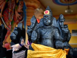 Traditional Hindu statue in a temple