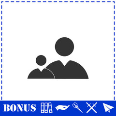 People icon flat