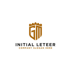 inspiring logo designs for companies from the initial letters of the GM logo icon. -Vectors