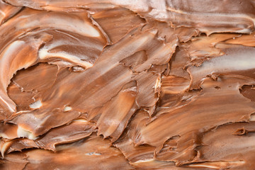 Chocolate cream background. Space for text or design.