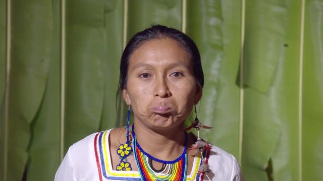 Facial Expression Of A Woman Pouting