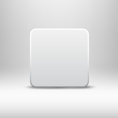 Empty White App Button Icon 2