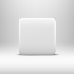 Empty White App Button Icon 1