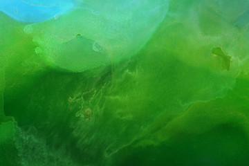 Colorful hand painted ink background. Abstract delicate texture. Contemporary wallpaper.