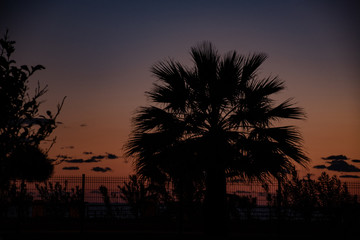 Закат над морем