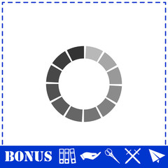 Load bar icon flat